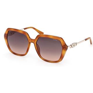 Guess Kvinde GU00267 53F Solbriller Injiceret Havana Brun Geometrisk Normal