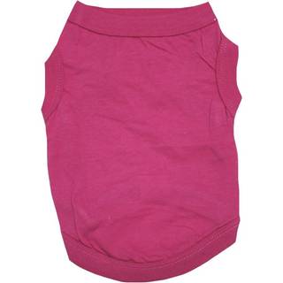 Petitebella ensfarvet skjorte til hundehvalpe (Hot Pink Medium)