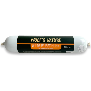 Wolf´s Nature® Foderpølse m. Kylling 400g
