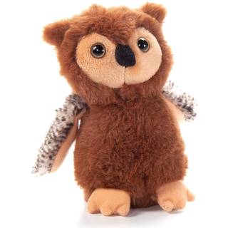 Petting Zoo Owl fylld djurplushie gåvor för barn vilda onez babiez vilda djur brunt uggla plysch leksak 6 tum