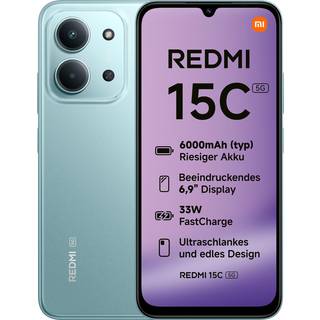 Xiaomi Redmi 15C 5G Dual SIM 128GB 4GB RAM Grøn