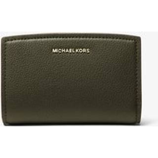 MK Bryant Medium Pebbled Leather Wallet - Green - Michael Kors - ONE SIZE