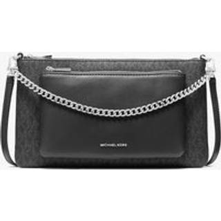 MK Jet Set Medium Signature Logo Convertible Crossbody Bag - Black - Michael Kors - ONE SIZE