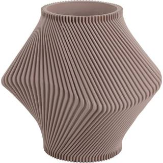 Vase Twisted Rib Ø18cm polyresin grå