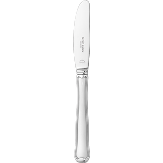 DOBBELT RIFLET frokostkniv, langt skaft, Georg Jensen, Sterlingsølv / Rustfrit stål