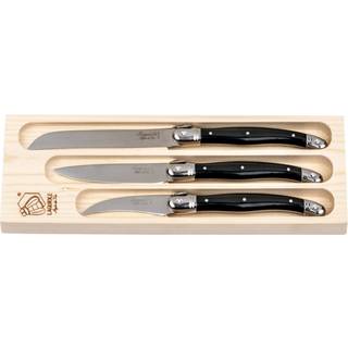 Laguiole Style de Vie køkkenknive 3 stk., sort