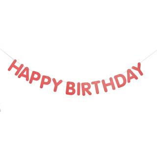 Paper Poetry Girlande Happy Birthday Magic Rainbow - Rot