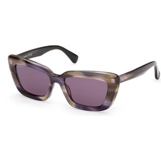 Max Mara Kvinde MM0171 ELIZABETH 83Y Solbriller Acetat Brun Violet Cat Eye Normal