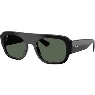 Ray - Ban Unisex RB2218 667771 Solbriller Acetat Sort Grøn Geometrisk Normal