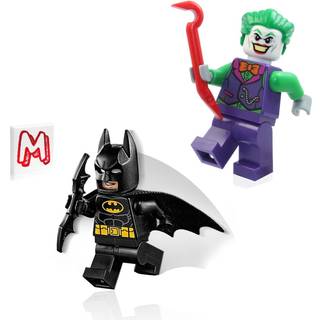 Lego Super Heroes DC Batman Minifigure Combo-Batman med Batcape och Bat-A-Rang & Joker i Orange Bow Tie med Crowbar