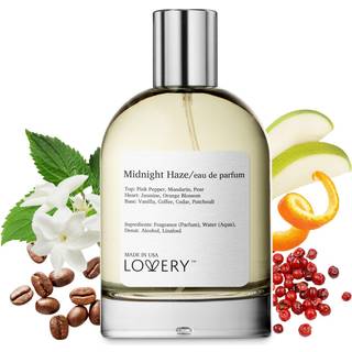 LOVERY Eau de Parfum Midnight Haze Inspireret af Y.SL Black Opium Parfume til Kvinder Ren Langtidsholdbar Vegansk Dameparfume - Vanilje Jasmine O