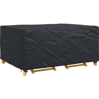 Overtræk til havemøbler Sort 240 x 160 x 100 cm 210D