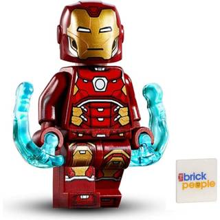 Lego Superheroes: Iron Man Silver Hexagon på bröstet och kraftspridningen