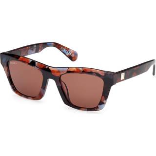 MAX&Co Kvinde MO0145 54E Solbriller Acetat Havana Brun Firkantet Normal