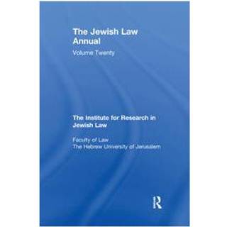 Jewish Law Annual Volume 20