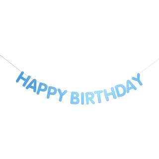 Paper Poetry Girlande Happy Birthday Magic Rainbow - Blau