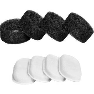 Rojeco 4-Pack Replacement Filters for 3.2L / 2L Stainless Steel Cat Water Fountain