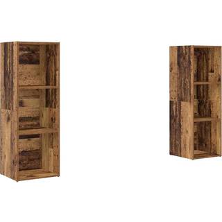 TV-møbelsæt 2 pcs Gammelt træ 107 x 35 x 37 cm Konstrueret træ