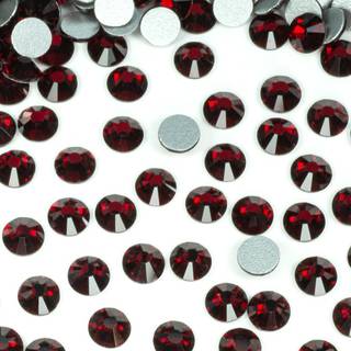 M?rker?de Nail Rhinestones 1440 stk SS20 Bulk 5mm M?rk Siam Nail Art Runde Krystaller K9 Glas Flatback Gems Perler Sten Diamanter Limfiks til Nai