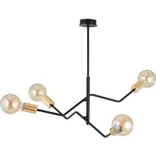 Bolt 4 Sort/Guld loftslampe - E27, 230V, uden lyskilde