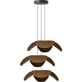 Forget Me Not Cluster 3 pendel med roset, mørk egetræ • UMAGE