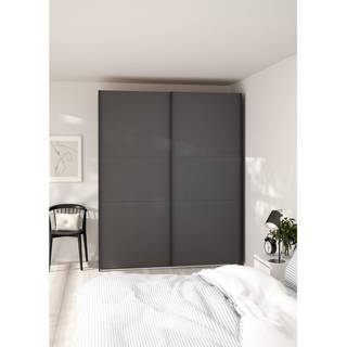 Como Garderobeskab 2 skydelåger 180 x 220 cm - Grå