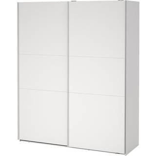 Como Garderobeskab 2 skydelåger 180 x 220 cm - Hvid