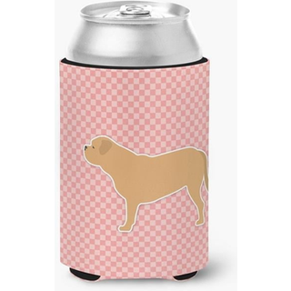 """" Caroline's Treasures Dogue de Bordeaux Checkerboard Pink Can eller flaskehugger BB3670cc kan kramme multicolor """"