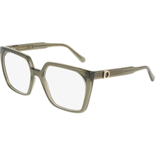 Ferragamo Kvinde SF3042E 320 Optiske stel Acetat Grøn Firkantet Normal