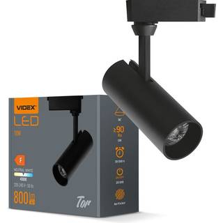 Tor spotlight 10W - sort, 230V, 800 lm, forbrug 10W - Kulør : Neutral