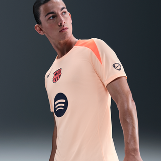 Maskinstrikkede FC Barcelona Strike Third Nike Dri-FIT Total 90-fodboldtrøje til mænd - Orange - XS