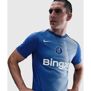Chelsea FC Academy Pro Third Nike Dri-FIT Total 90-opvarmningstrøje til fodbold til mænd - blå - XL