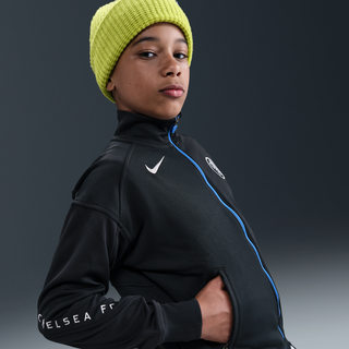 Chelsea FC Academy Pro Third Nike Dri-FIT Total 90-fodboldtræningsjakke til større børn - sort - XS