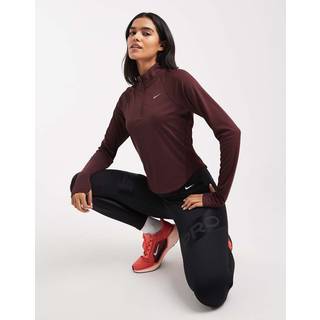 Nike Women's Tempo NVLT Dri-Fit Half-Zip Top Løbeshirt Damer størrelse XS farve rød