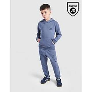 adidas Originals Essential Overhead Hooded Tracksuit Children, Blå - 6-7Y