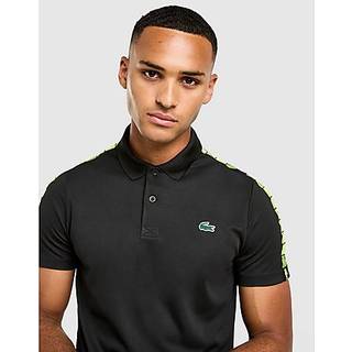Lacoste Grid Tape Polo Shirt, Sort - 5/L