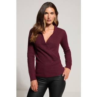 Lts Tall Burgundy Red Knitted Wrap Jumper 18-20 Lts | Tall Women's Sweaters & Jumpers