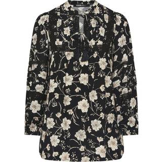 Yours Curve Yours Curve Black Trim Bygone Blouse