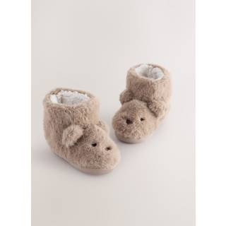 Next Brown Bear Warm Lined Slipper Boots