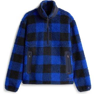 Teddy Check Half-Zip Jumper