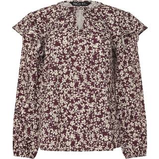 M & Co M & Co Langærmet bluse med slips i halsen