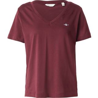 GANT Dame Shield T-shirt med V-hals (S)