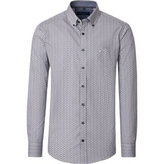 CasaModa Herren Hemd blau gemustert Comfort Fit