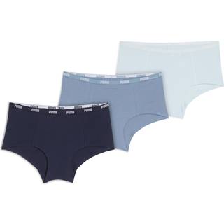 PUMA Mini Shorts Underwear Women (3-Pack), Clothing, Dusk Blue, 4