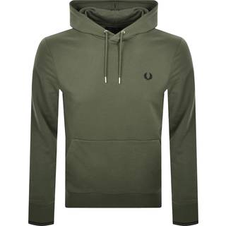 Fred Perry Tipped Hoodie Wreath Green