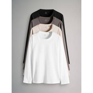 The Set The Set Multicolour 4 Pack Regular Long Sleeve T-Shirts