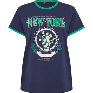 Yours Curve Yours Curve Placement Varsity Ringer T-shirt