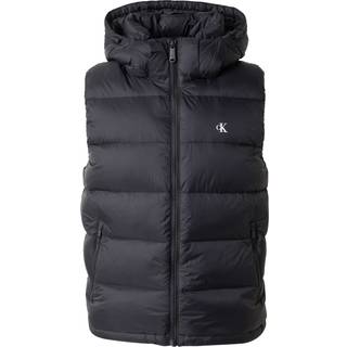 Hooded Down Puffer Gilet - Black - M