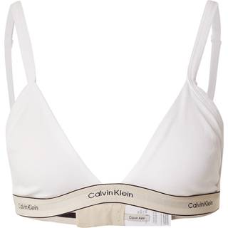 Unlined Triangle Bra - Heritage Cotton Stretch - White - M
