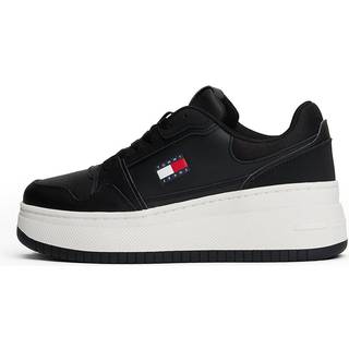 Retro Platform Basketball Trainers With Leather